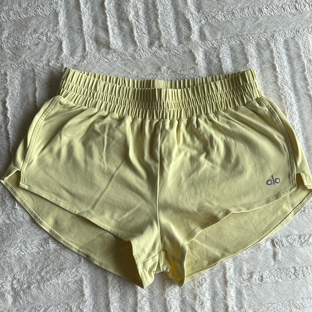 ALO Yoga Yellow Athletic Shorts